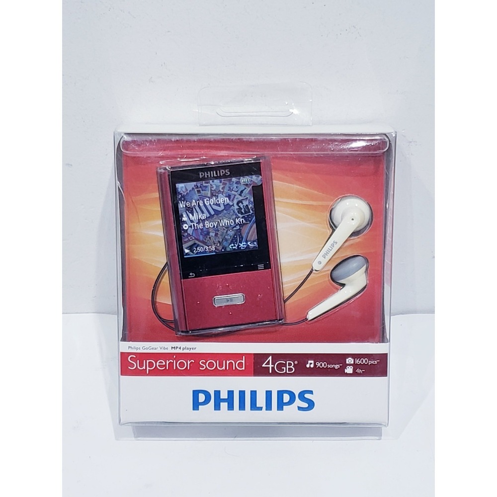 Philips GoGear Vibe 4 GB Digital MP4 Player NEW SEALED